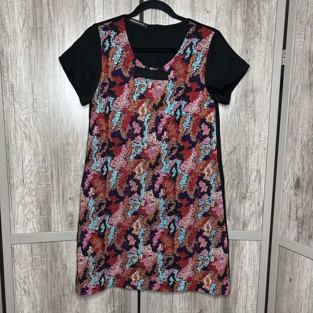Twenty - Seven Names Mini Dress Embroidered Short Sleeves Designer Size S